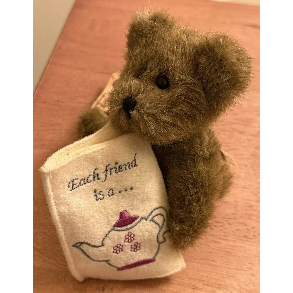 BOYDS MINI Jointed BEAR named Verna - Head Bean Collection‎ 6